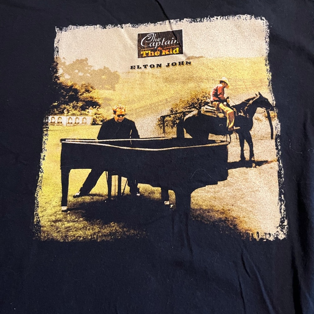 Rock Concert Tee Shirt from Elton John, The Captain & the Kid Tour 2006